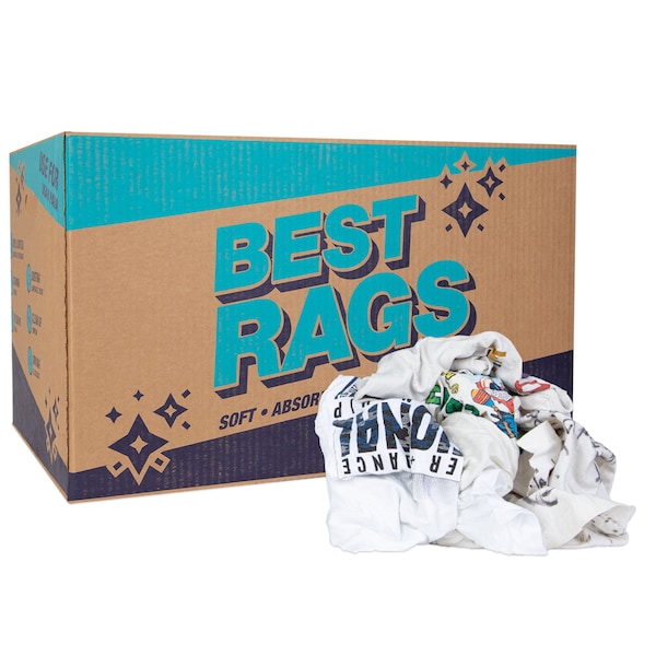 T-Shirt Reclaimed Rags - White - 25 lb Box